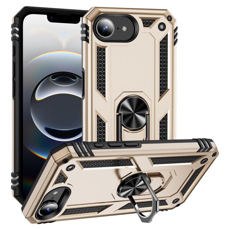 Shockproof TPU Hybrid PC Phone Case with Holder, iPhone 16e