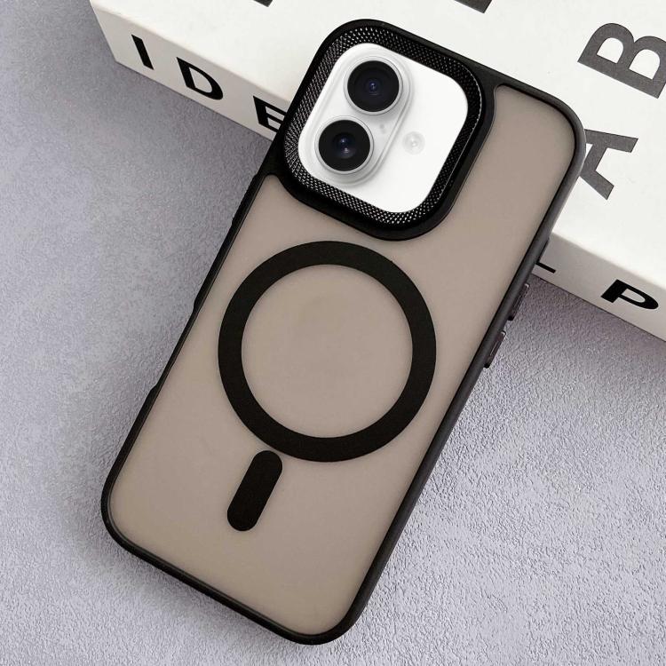 Diamond Lens Frame PC Hybrid TPU MagSafe Phone Case, For iPhone 16 Pro Max, For iPhone 16 Pro, For iPhone 16 Plus, For iPhone 16