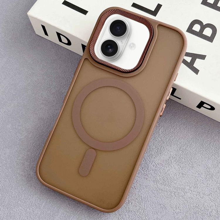 Diamond Lens Frame PC Hybrid TPU MagSafe Phone Case, For iPhone 16 Pro Max, For iPhone 16 Pro, For iPhone 16 Plus, For iPhone 16
