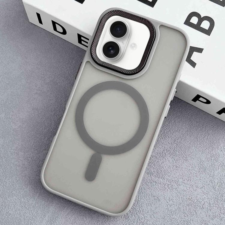Diamond Lens Frame PC Hybrid TPU MagSafe Phone Case, For iPhone 16 Pro Max, For iPhone 16 Pro, For iPhone 16 Plus, For iPhone 16