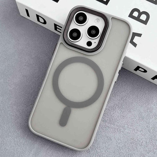 Diamond Lens Frame PC Hybrid TPU MagSafe Phone Case, For iPhone 15 Pro Max, For iPhone 15 Pro, For iPhone 15, For iPhone 14