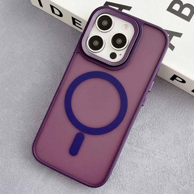 Diamond Lens Frame PC Hybrid TPU MagSafe Phone Case, For iPhone 15 Pro Max, For iPhone 15 Pro, For iPhone 15, For iPhone 14