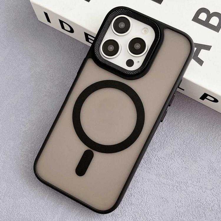 Diamond Lens Frame PC Hybrid TPU MagSafe Phone Case, For iPhone 15 Pro Max, For iPhone 15 Pro, For iPhone 15, For iPhone 14