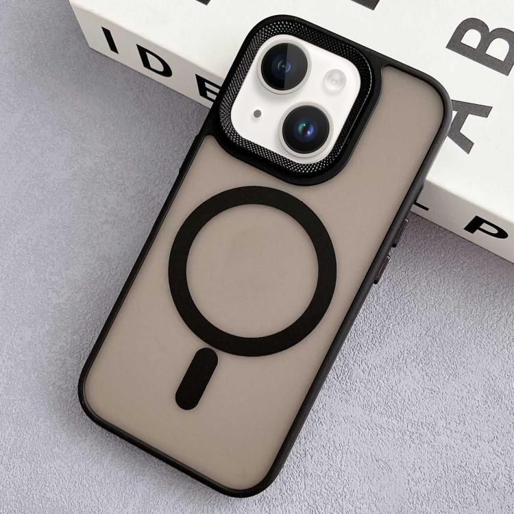 Diamond Lens Frame PC Hybrid TPU MagSafe Phone Case, For iPhone 15 Pro Max, For iPhone 15 Pro, For iPhone 15, For iPhone 14