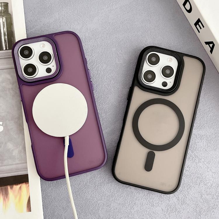 Diamond Lens Frame PC Hybrid TPU MagSafe Phone Case, For iPhone 15 Pro Max, For iPhone 15 Pro, For iPhone 15, For iPhone 14