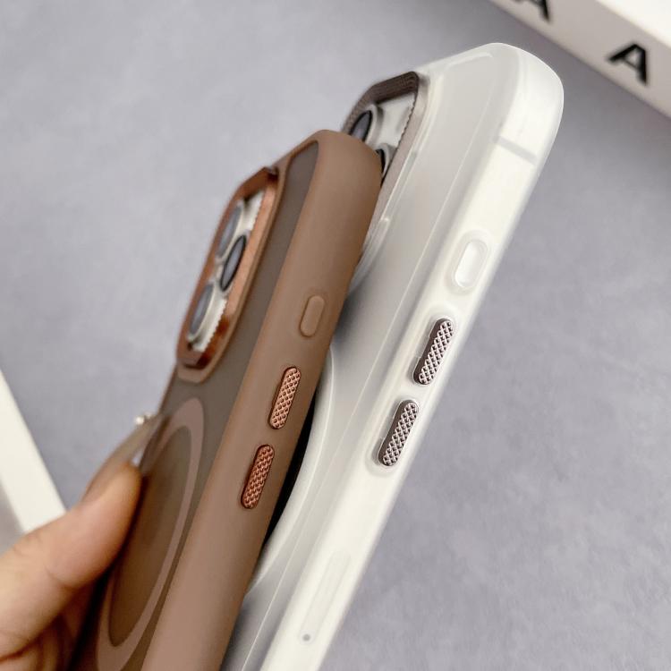 Diamond Lens Frame PC Hybrid TPU MagSafe Phone Case, For iPhone 15 Pro Max, For iPhone 15 Pro, For iPhone 15, For iPhone 14