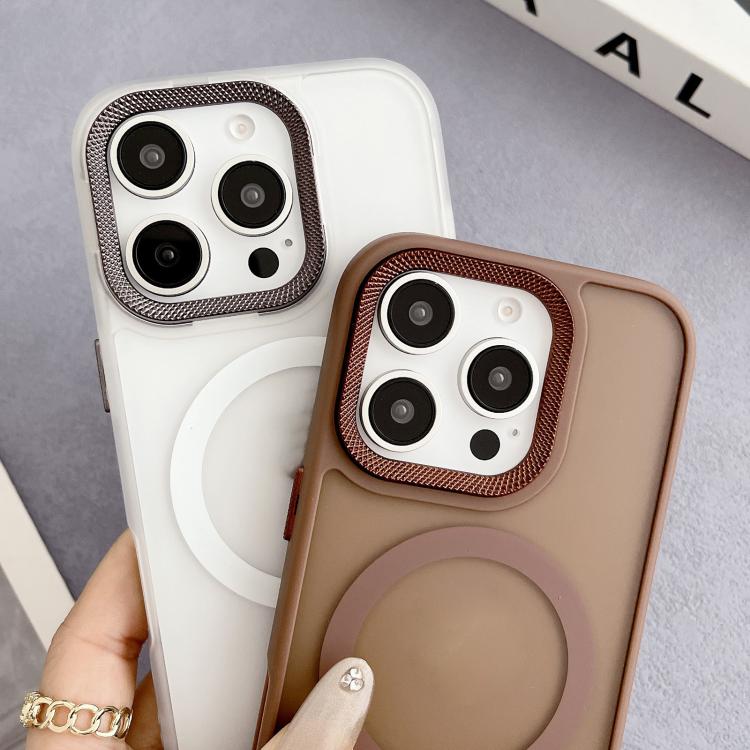 Diamond Lens Frame PC Hybrid TPU MagSafe Phone Case, For iPhone 15 Pro Max, For iPhone 15 Pro, For iPhone 15, For iPhone 14