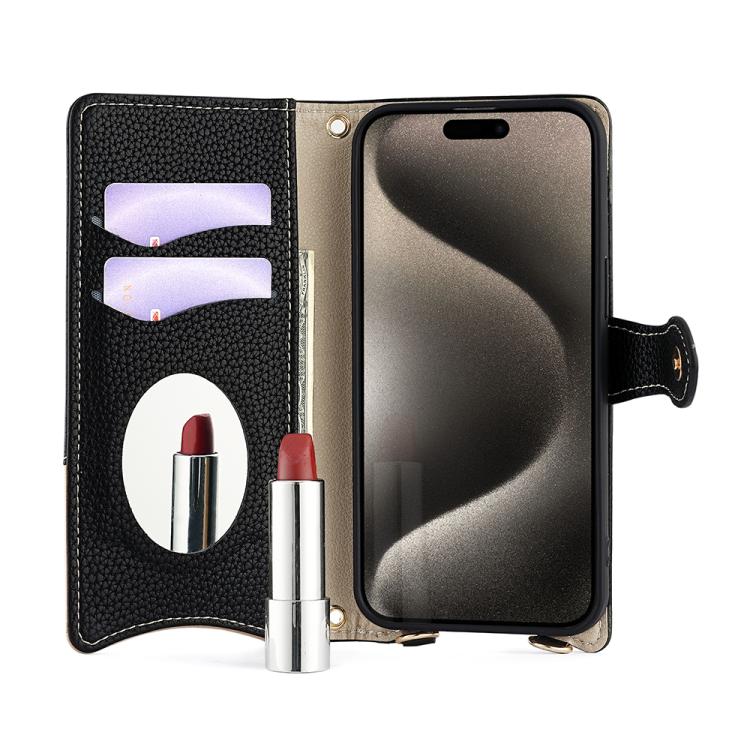 Crossbody Chain Fishtail Litchi Leather Phone Case, For iPhone 14 Pro Max, For iPhone 13 Pro Max, For iPhone 13 Pro, For iPhone 13