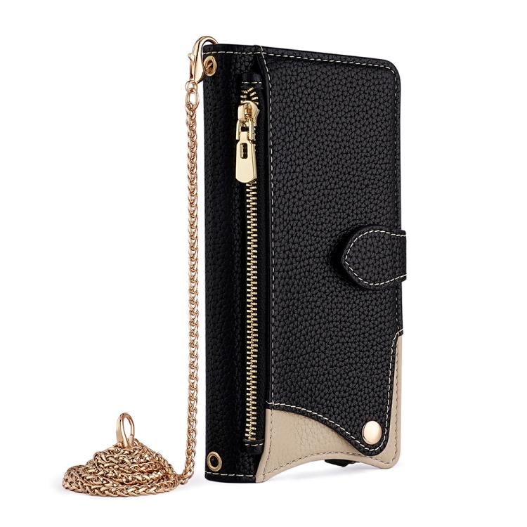 Crossbody Chain Fishtail Litchi Leather Phone Case, For iPhone 16e, For iPhone 16 Pro Max, For iPhone 16 Pro, For iPhone 16 Plus