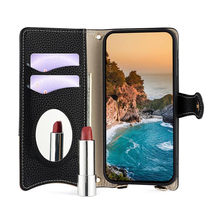 Crossbody Chain Fishtail Litchi Leather Phone Case, For iPhone 16e, For iPhone 16 Pro Max, For iPhone 16 Pro, For iPhone 16 Plus