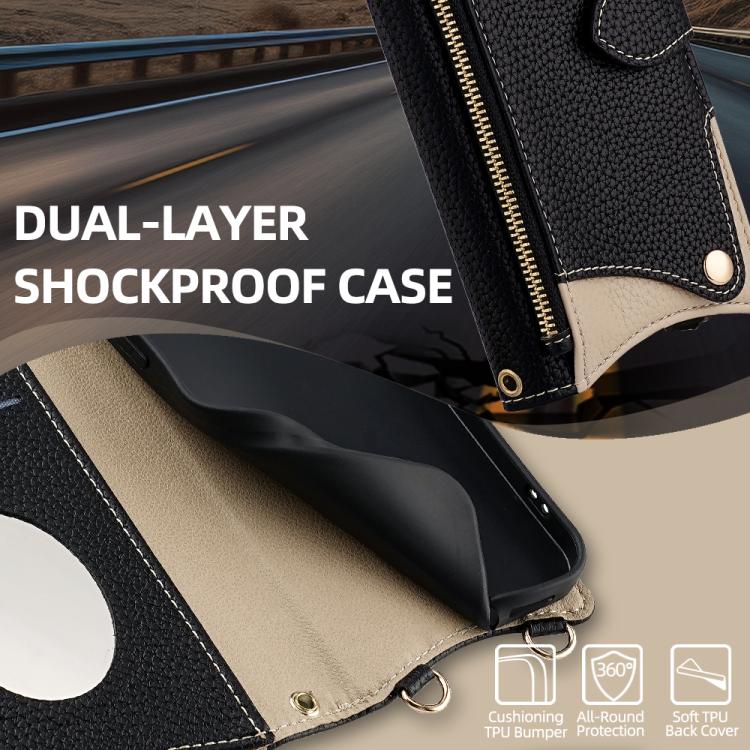 Crossbody Chain Fishtail Litchi Leather Phone Case, For iPhone 16e, For iPhone 16 Pro Max, For iPhone 16 Pro, For iPhone 16 Plus