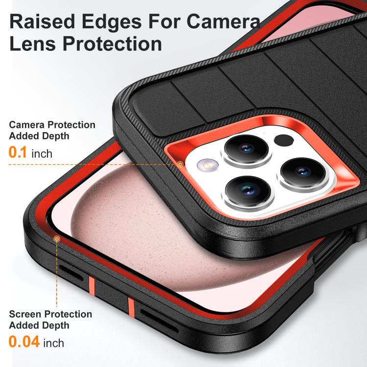 Defender Gen2 Rugged PC + Silicone Phone Case with Holder, For iPhone 16 Pro Max, For iPhone 16 Pro, For iPhone 16 Plus