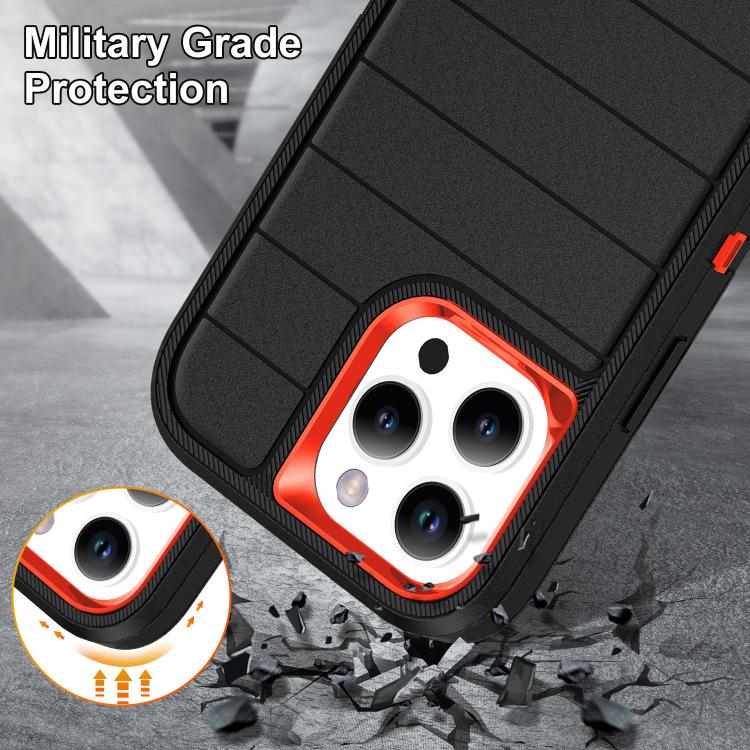 Defender Gen2 Rugged PC + Silicone Phone Case with Holder, For iPhone 16 Pro Max, For iPhone 16 Pro, For iPhone 16 Plus