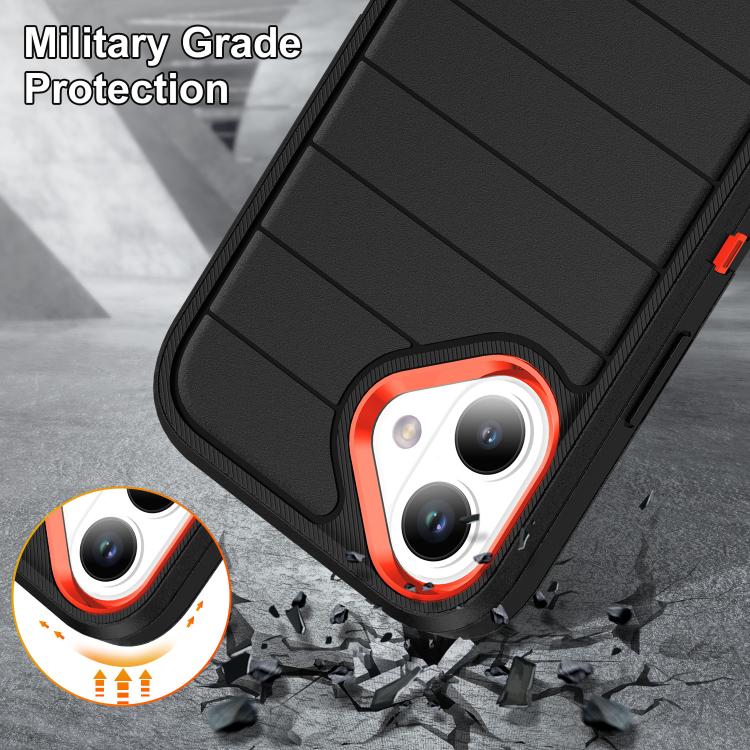 Defender Gen2 Rugged PC + Silicone Phone Case with Holder, For iPhone 16