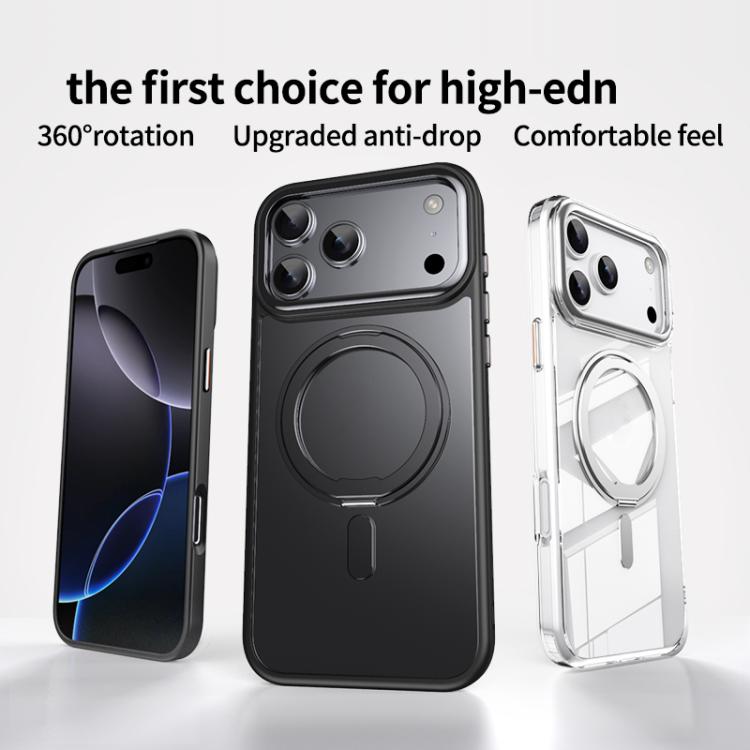 Frosted 360 Degree MagSafe Magnetic Holder Phone Case