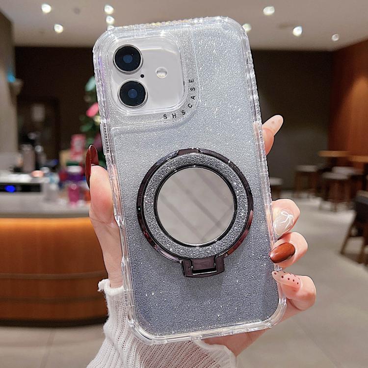 Mirror Holder Glitterr MagSafe Phone Case, For iPhone 16 Pro Max, For iPhone 16 Pro, For iPhone 16 Plus, For iPhone 16