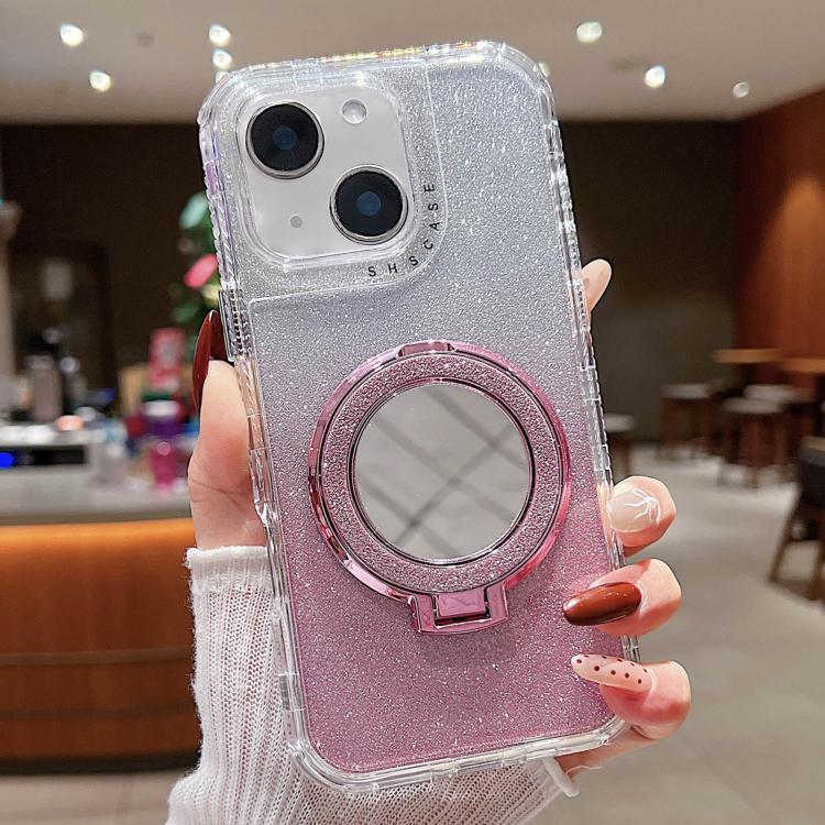 Mirror Holder Glitterr MagSafe Phone Case, For iPhone 15 Pro Max, For iPhone 15 Pro, For iPhone 15 Plus, For iPhone 15