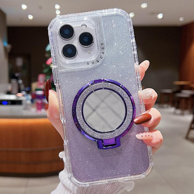 Mirror Holder Glitterr MagSafe Phone Case, For iPhone 12 Pro Max, For iPhone 12 Pro, For iPhone 11 Pro Max, For iPhone 11