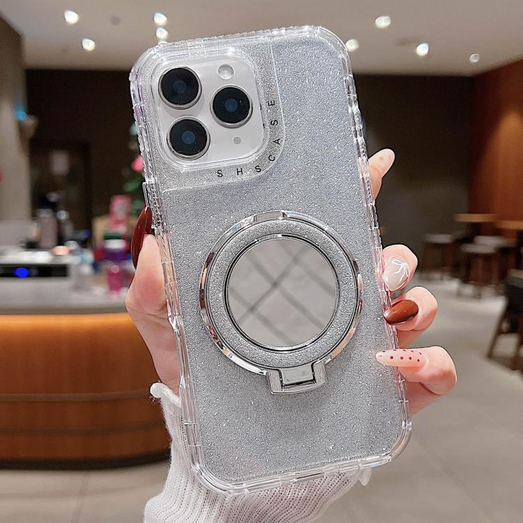 Mirror Holder Glitterr MagSafe Phone Case, For iPhone 12 Pro Max, For iPhone 12 Pro, For iPhone 11 Pro Max, For iPhone 11