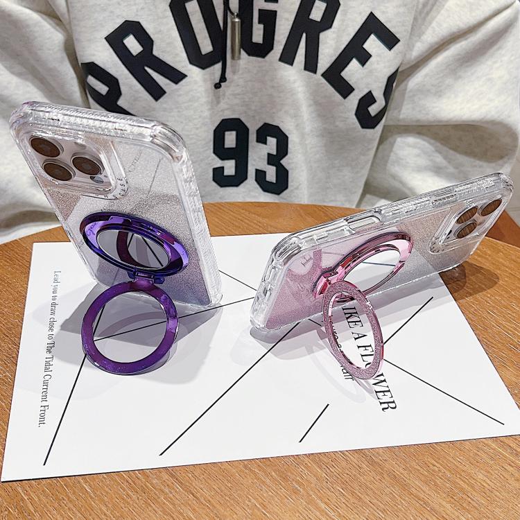Mirror Holder Glitterr MagSafe Phone Case, For iPhone 15 Pro Max, For iPhone 15 Pro, For iPhone 15 Plus, For iPhone 15
