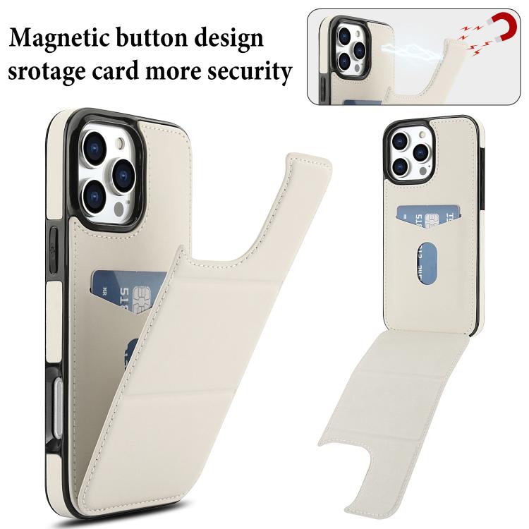 Tri-fold Holder Leather Phone Case with Card Slot, For iPhone 16 Pro Max, For iPhone 16 Pro, For iPhone 16 Plus, For iPhone 16