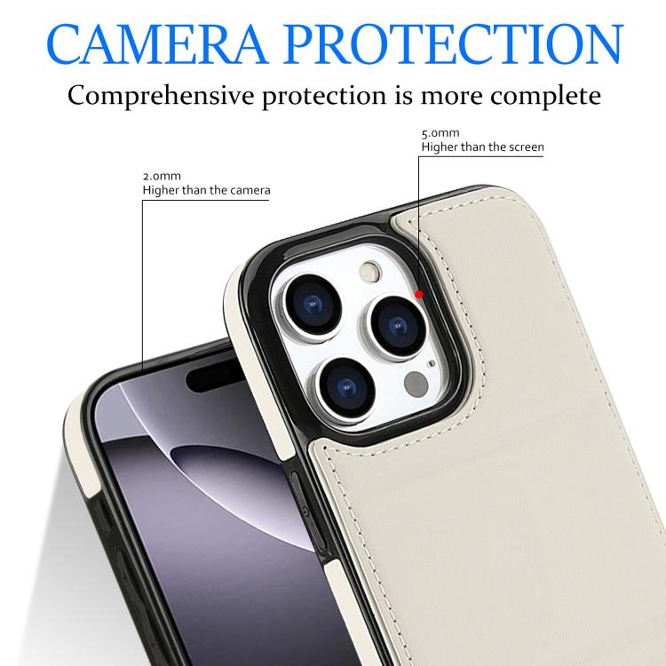 Tri-fold Holder Leather Phone Case with Card Slot, For iPhone 16 Pro Max, For iPhone 16 Pro, For iPhone 16 Plus, For iPhone 16