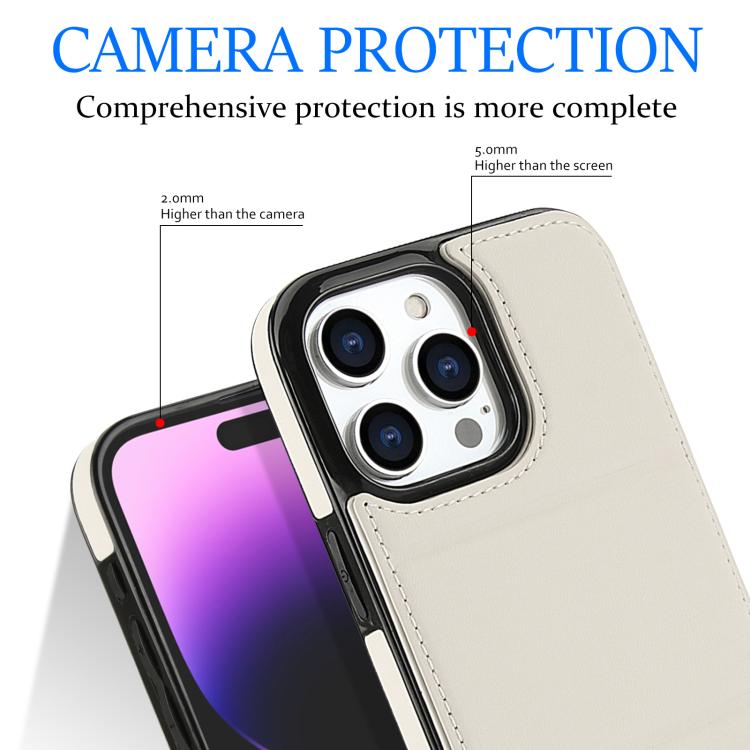 Tri-fold Holder Leather Phone Case with Card Slot, For iPhone 15 Pro Max, For iPhone 15 Pro, For iPhone 15 Plus, For iPhone 15