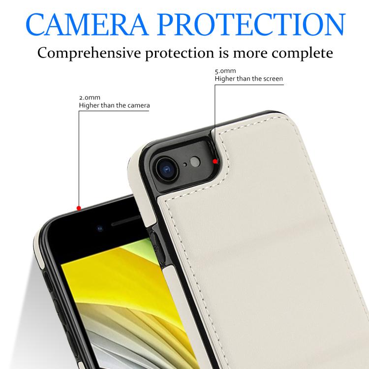Tri-fold Holder Leather Phone Case with Card Slot, For iPhone SE 2022 / SE 2020 / 7 / 8, For iPhone 13 Pro Max, For iPhone 13 Pro, For iPhone 13