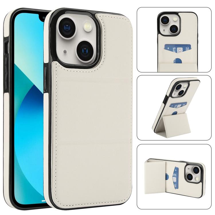 Tri-fold Holder Leather Phone Case with Card Slot, For iPhone SE 2022 / SE 2020 / 7 / 8, For iPhone 13 Pro Max, For iPhone 13 Pro, For iPhone 13
