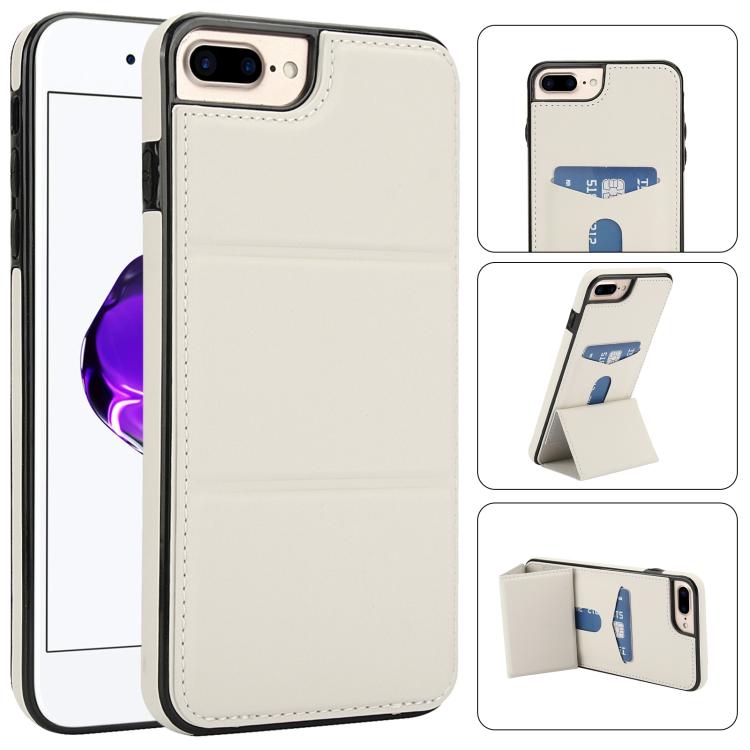 Tri-fold Holder Leather Phone Case with Card Slot, For iPhone XS / X, For iPhone XR, For iPhone XS Max, For iPhone 8 Plus / 7 Plus