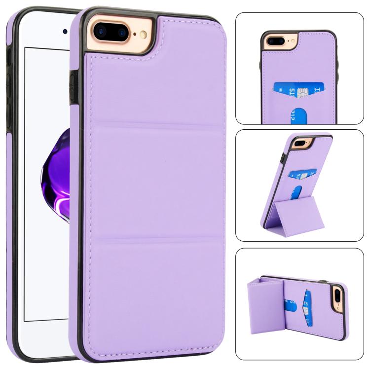 Tri-fold Holder Leather Phone Case with Card Slot, For iPhone XS / X, For iPhone XR, For iPhone XS Max, For iPhone 8 Plus / 7 Plus