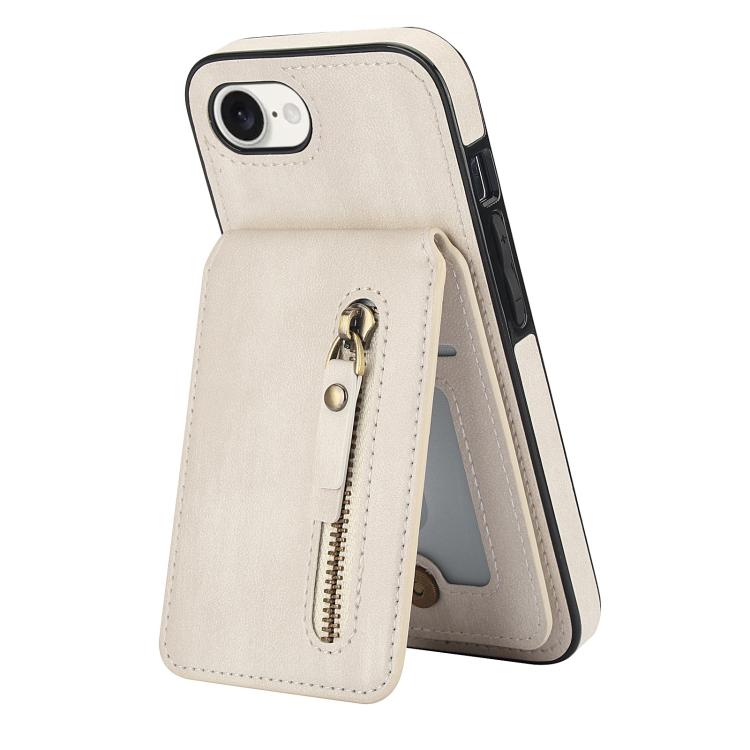Zipper Wallet Split MagSafe Leather Back Phone Case, For iPhone 16e, For iPhone 16 Pro Max, For iPhone 16 Pro