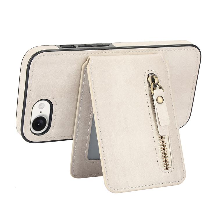 Zipper Wallet Split MagSafe Leather Back Phone Case, For iPhone 16e, For iPhone 16 Pro Max, For iPhone 16 Pro