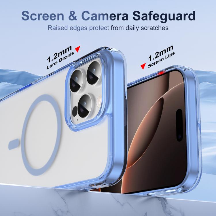 Translucent Frosted MagSafe Phone Case with AI Button, For iPhone 16 Pro Max, For iPhone 16 Pro, For iPhone 16 Plus, For iPhone 16