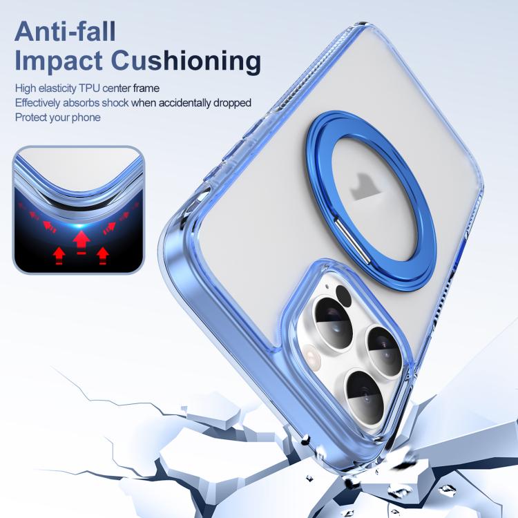 Translucent Frosted MagSafe Holder Phone Case with AI Button, For iPhone 16 Pro Max, For iPhone 16 Pro, For iPhone 16 Plus, For iPhone 16