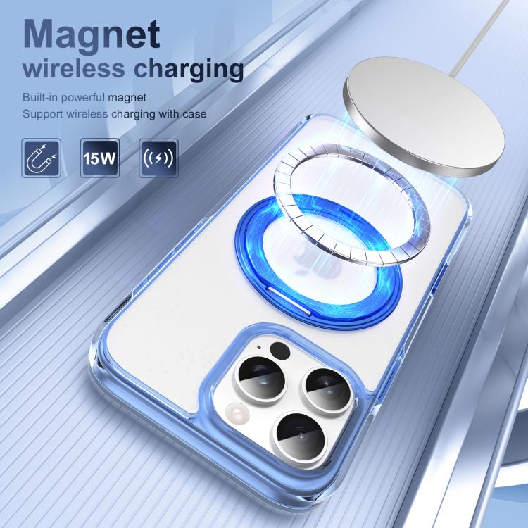 Translucent Frosted MagSafe Holder Phone Case with AI Button, For iPhone 16 Pro Max, For iPhone 16 Pro, For iPhone 16 Plus, For iPhone 16