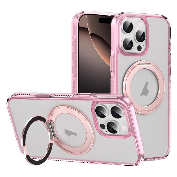 Translucent Frosted MagSafe Holder Phone Case with AI Button, For iPhone 16 Pro Max, For iPhone 16 Pro, For iPhone 16 Plus, For iPhone 16