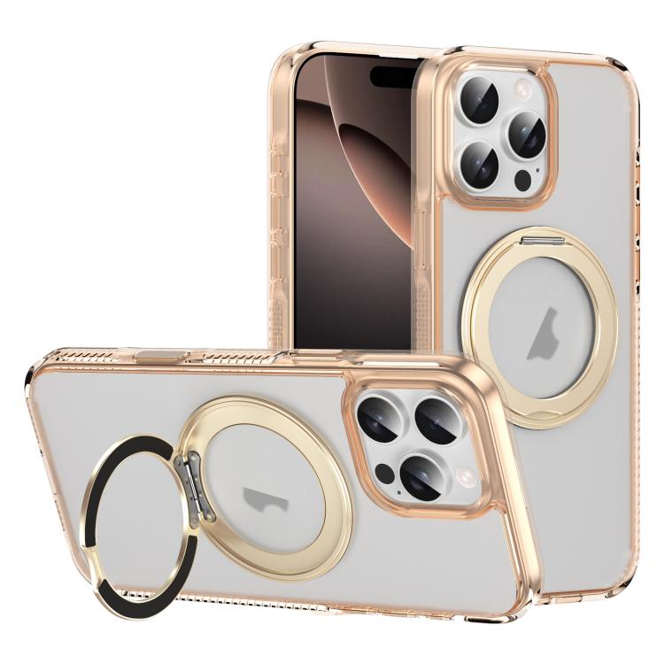 Translucent Frosted MagSafe Holder Phone Case with AI Button, For iPhone 16 Pro Max, For iPhone 16 Pro, For iPhone 16 Plus, For iPhone 16