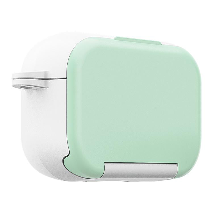 Mirror Stand Silicone Earphones Protective Case, For AirPods Pro, For AirPods Pro 2, For AirPods 4, For AirPods 3