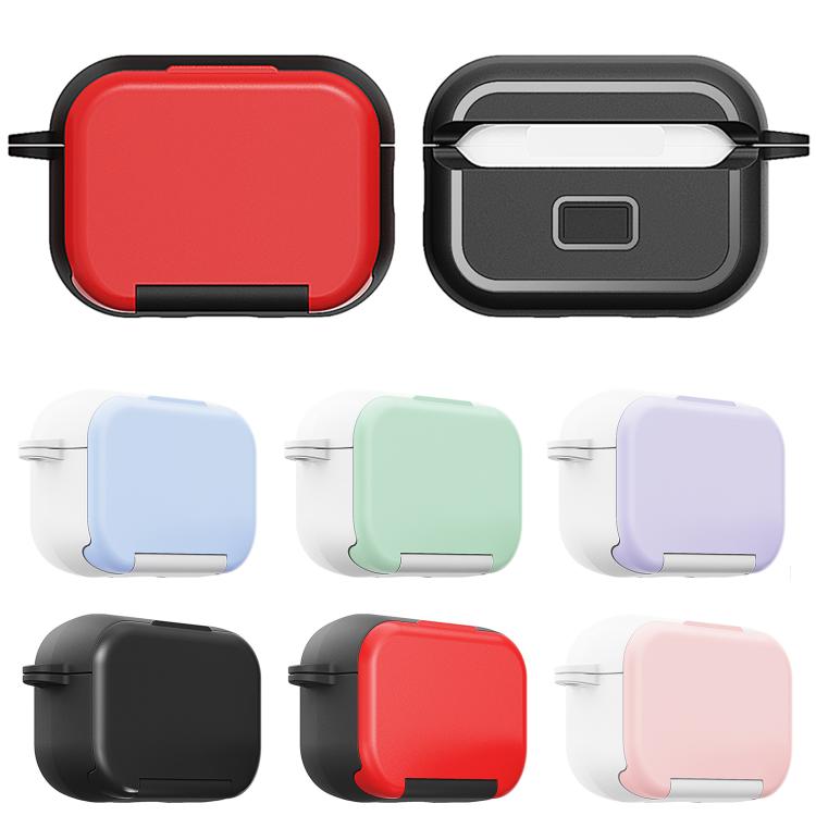 Mirror Stand Silicone Earphones Protective Case, For AirPods Pro, For AirPods Pro 2, For AirPods 4, For AirPods 3