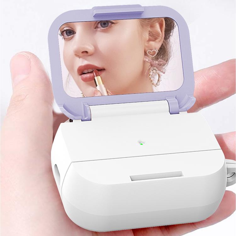 Mirror Stand Silicone Earphones Protective Case, For AirPods Pro, For AirPods Pro 2, For AirPods 4, For AirPods 3