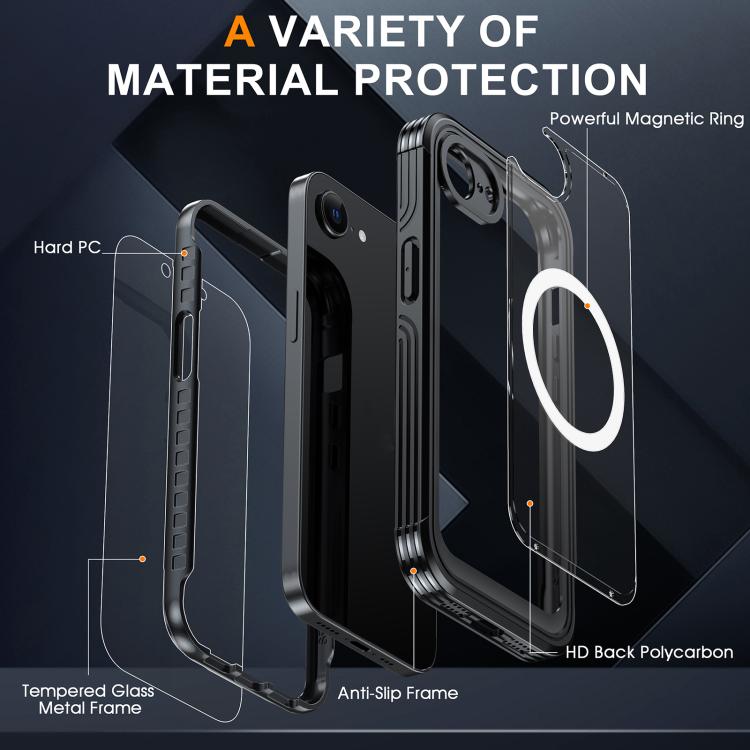 RedPepper Tempered Glass MagSafe Phone Case, For iPhone 16e