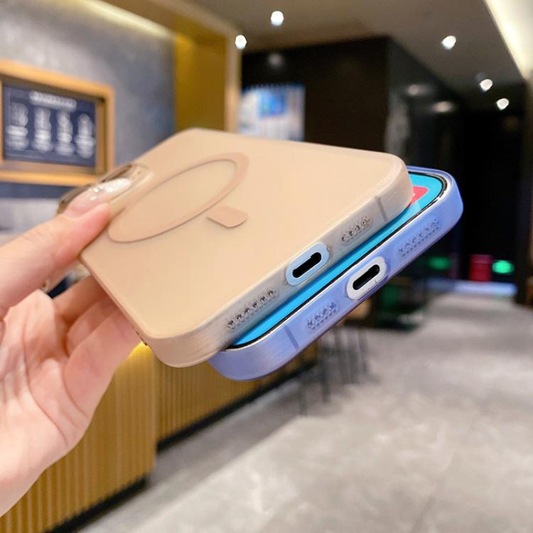 Fine Hole Ice Fog MagSafe PC Phone Case, For iPhone 15 Plus, For iPhone 15, For iPhone 14 Plus