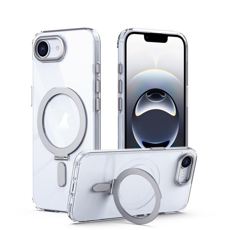 Airbag MagSafe Shockproof Frosted Phone Case with Fold Holder, For iPhone 17 Pro Max, For iPhone 17 Pro, For iPhone 17, For iPhone 17 Air, For iPhone 16e