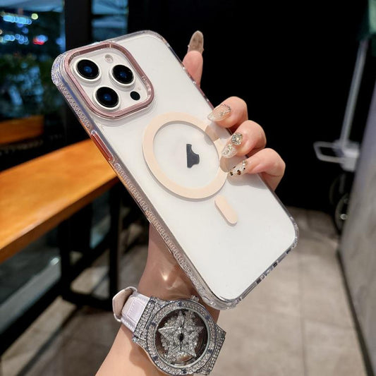 Color Diamond PC Hybrid TPU MagSafe Magnetic Phone Case, For iPhone 15 Pro Max, For iPhone 15 Pro, For iPhone 15 Plus / 14 Plus, For iPhone 15