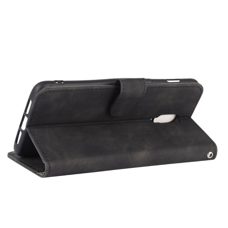 Solid Color Skin Feel Magnetic Buckle Horizontal Flip Calf Texture PU Leather Case with Holder & Card Slots & Wallet, For OnePlus 6T, For OnePlus 7, For BlackBerry Priv, For OnePlus 7 Pro