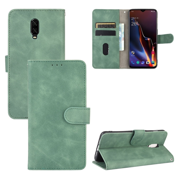 Solid Color Skin Feel Magnetic Buckle Horizontal Flip Calf Texture PU Leather Case with Holder & Card Slots & Wallet, For OnePlus 6T, For OnePlus 7, For BlackBerry Priv, For OnePlus 7 Pro