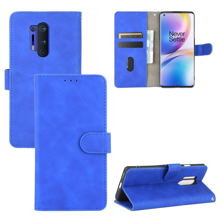 Solid Color Skin Feel Magnetic Buckle Horizontal Flip Calf Texture PU Leather Case with Holder & Card Slots & Wallet, For OnePlus Nord, For OnePlus 8, For OnePlus 5, For OnePlus 8 Pro