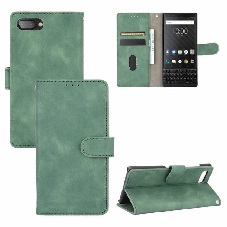 Solid Color Skin Feel Magnetic Buckle Horizontal Flip Calf Texture PU Leather Case with Holder & Card Slots & Wallet, For OnePlus 5T, For BlackBerry KEY2, For OnePlus 6, For BlackBerry Keyone