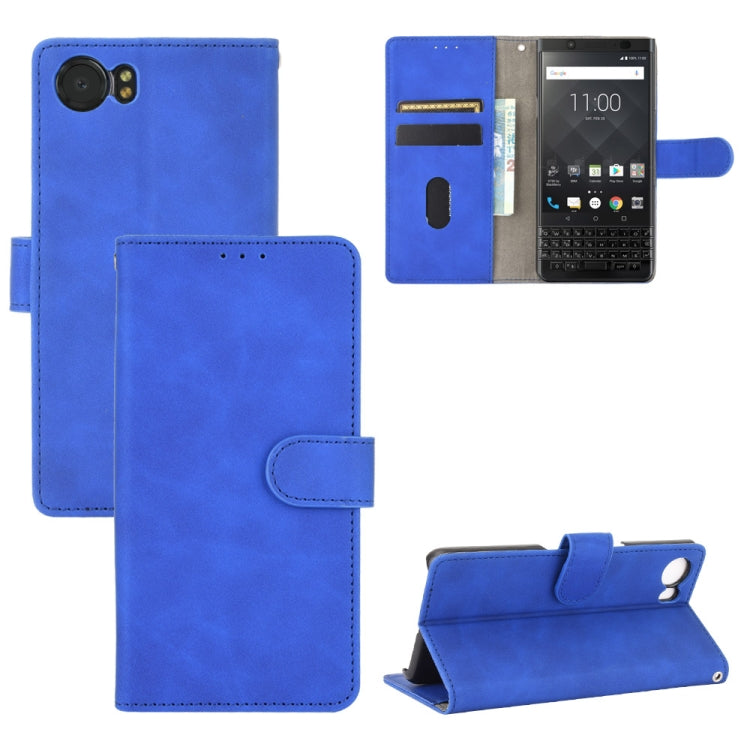 Solid Color Skin Feel Magnetic Buckle Horizontal Flip Calf Texture PU Leather Case with Holder & Card Slots & Wallet, For OnePlus 5T, For BlackBerry KEY2, For OnePlus 6, For BlackBerry Keyone